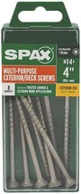 Spax 4191670601002 Deck Screws No. 14 X 4&quot; L Star Flat Head Galvanized, ... - $187.65 MXN
