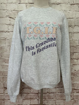 Vintage Sweatshirt Grandma TGIF 80/90s Jerzees Size L Chest 40” USA MADE - £28.77 GBP