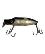 Heddon River Runt Spook Floater Vintage Fishing Lure 3” Black White Minn... - $18.22