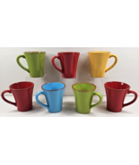 7 Pc Val Do Sol Terra Mugs Mixed Set Coffee Drink Cups Terra Cotta Portu... - £70.87 GBP