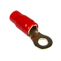 Ring terminal 4ga. 10pcs. gold;red sleeve;xscorpion - $71.58 CAD