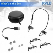 Pyle PSWPHP43 Waterproof Sports Wireless Bluetooth Earphones Earsets W/ Mic NEW - £7.97 GBP