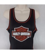 Harley Davidson Tank Top Medium Black Omaha Fremont Nebraska Dillon Brot... - £17.54 GBP