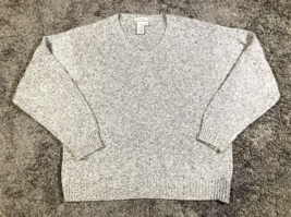 Vintage Eddie Bauer Sweater Men Large Gray Outdoor Casual Hike 90s AKA Hong Kong - £19.45 GBP