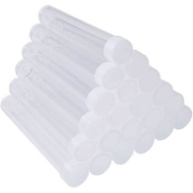 100Pcs Clear Plastic Tube Bead Containers, Transparent Plastic Small Emp... - £23.89 GBP