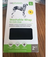 SO PHRESH WASHABLE Wrap For Male Dogs SIZE L DOGS - 2ct Ships N 24h - $33.92 CAD