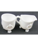 Imperial Glass milk glass sugar and creamer set 1950&#39;s - $889.63 MXN