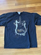 Fender Guitar Strat Stratocaster Black Shirt Size XL Vtg Mens  - £11.63 GBP