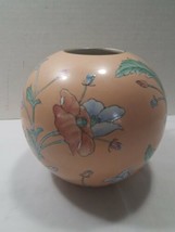 Vintage TOYO China Round Orb Flower Vase Beautiful Mid Century Macau 6.5... - $38.60