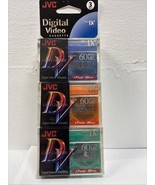 JVC DV Digital Video Cassette MDV60KL3P 60 Mins Mini Color Collection 3 ... - €17,10 EUR