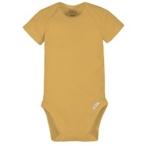 Modern Moments by Gerber Baby Short Sleeve Mustard Onesie Sizes 0/3 M 3/6 M - £10.22 GBP
