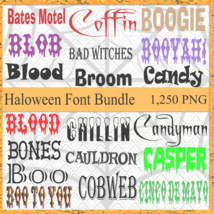 Halloween Font Digital Bundle Vol.1 - £7.51 GBP