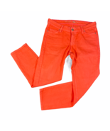 Kate Spade Orange Jeans Womens 26 Play Hooky Tapered Slim Fit Cotton Blend - £14.69 GBP