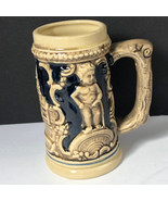 GERMANY MINIATURE STEIN MUG CUP vintage naked putti hotel de vills bruxe... - $7.87