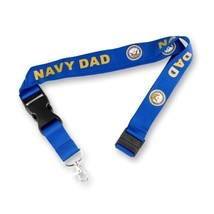 NAVY DAD FATHER NEW BLUE LOGO MILITARY LANYARD - £19.59 GBP