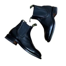 R.M. Williams Black Leather Heeled Chelsea Ankle Boots Women Size US 6 - $187.00