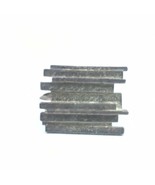 Silver Flat Earring - Screw On - Bars Shaped .75” Used - $16.13 CAD