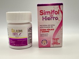 2  Pack GELASIMI FORTE Antioxidante y Aminoácidos + ACIDO FOLICO - £20.00 GBP