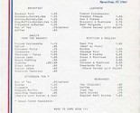 The Highlands British Shoppe Tea Room Menu Pigeon Forge Tennessee 1990&#39;s - $17.82