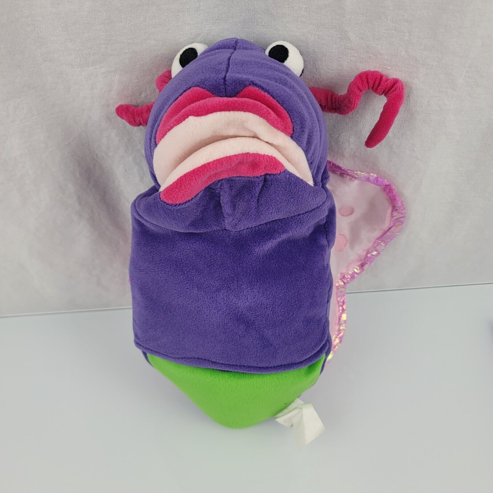 Vintage Stuffed Plush Gymboree Hand Puppet Purple Pink Butterfly - $39.59