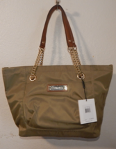 NWT, Genuine &amp; Authentic Calvin Klein Large Khaki Nylon Tote olive green - $1,435.10 MXN