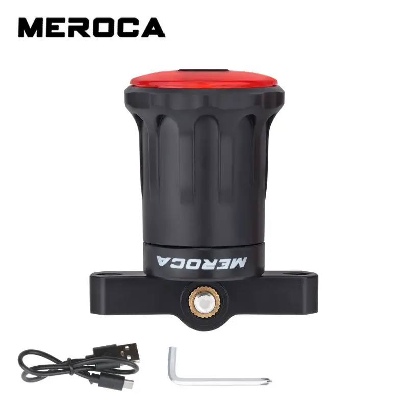 MEROCA Bike Rear Light Bicycle Smart Sensor ke Tail Light Waterproof LED Chargin - £71.50 GBP
