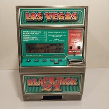 Las Vegas Blackjack 21 Slot Machine Electronic Game &amp; Coin Bank - See Video - £35.44 GBP