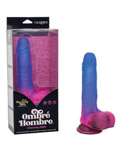 Naughty Bits Ombre Hombre Vibrating Dildo - Multi Color - £65.44 GBP