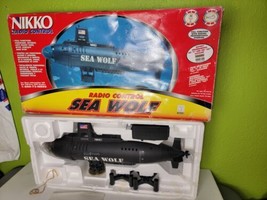 Vintage NIKKO Sea Wolf 20&quot; R/C Submarine Boat 1:250 Scale Original Box U... - £230.57 GBP