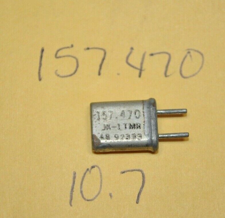 Vintage Scanner Radio Crystal - 157.470 MHz / 10.7 iF / HC-25/U - $9.89