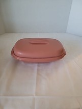 Vintage TUPPERWARE Microwave Food Steamer 6 Cups Dusty Rose Pink 3 Piece 1273-6 - $14.83