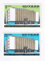Stamps Guyana Bank Of Guyana Open 1966 Commemorative Set - $1.08