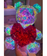 Rainbow Glow Holographic LED Teddy Bear Light Lamp With Gift Box - $44.95