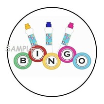 30 BINGO ENVELOPE SEALS LABELS STICKERS 1.5&quot; ROUND PARTY FAVORS GAME NIGHT - £5.91 GBP
