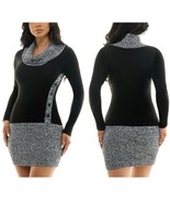 BCX Juniors&#39; Cowlneck Long-Sleeve Sweater Dress – Colorblock, Long Sleev... - $493.00 MXN