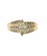 Authenticity Guarantee 
10K Yellow Gold Diamond Engagement Ring w/ Natur... - $1,494.18 CAD