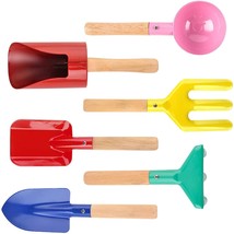 6 Piece Kids Beach Tools,Children Beach Sand Toys, Made Of Metal With St... - £15.97 GBP