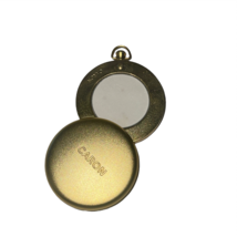 Vintage Caron Fleurs de Rocaille Parfum Solide Solid Perfume Gold Tone C... - $89.99