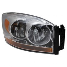 Headlight For 2006 Dodge Ram 1500 Right Passenger Side Chrome Housing Clear Lens - £115.23 GBP