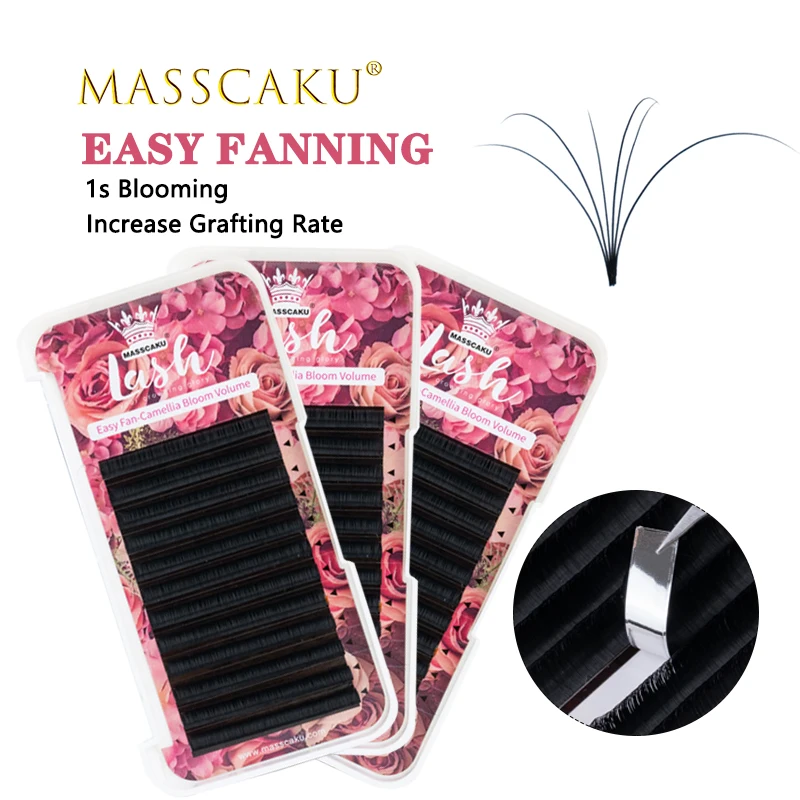 Extension self handing auto fans fast bloom flowering eyelash extension camellia lashes thumb200