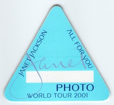 Janet Jackson Backstage Pass Vintage Original All For You Concert Tour 2001 - £7.74 GBP