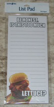 LEANIN TREE &quot;Be Honest-Is This Too Much...Lettuce?&quot;~Magnetic List NotePa... - £6.96 GBP