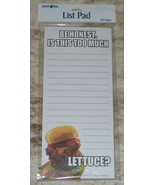 LEANIN TREE &quot;Be Honest-Is This Too Much...Lettuce?&quot;~Magnetic List NotePa... - £6.95 GBP
