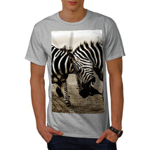 Wellcoda Zebra Nature Photo Mens T-shirt, Nature Graphic Design Printed Tee - £14.94 GBP+