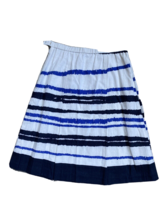 NWT Coldwater Creek light blue STRIPED Skirt SIZE PS Lined Lightweight - £7.08 GBP