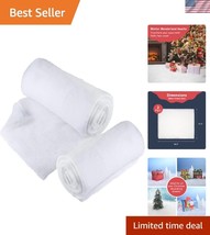 2 Pack Artificial Snow Blanket Rolls - Ideal for Holiday Displays 94.5x3... - $31.49