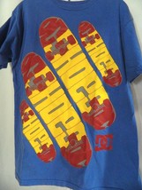 DC Shoes Blue Short Sleeve 100% Cotton Skateboards Graphic Tee Shirt Sz M  - $10.84
