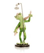 Keren Kopal Frog taking a shower Trinket box Decorated with Austrian Cry... - $118.49 CAD