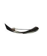 BOMA 925 Sterling Silver Vintage Abstract Marcasite &amp; Pearl Brooch Pin S... - $34.60