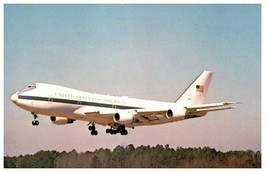 US Air Force Boeing E 4A Airplane President Command Center Postcard - £20.09 GBP